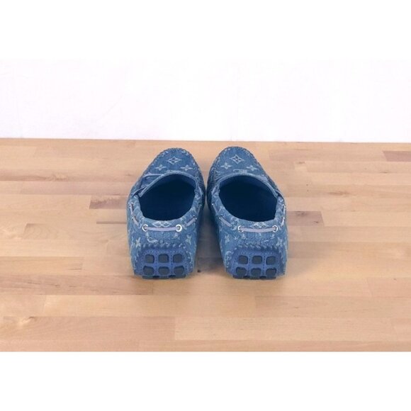 Louis Vuitton Blue Denim Monogram Men\'s Arizona Moccasins US 10.5 main image 16